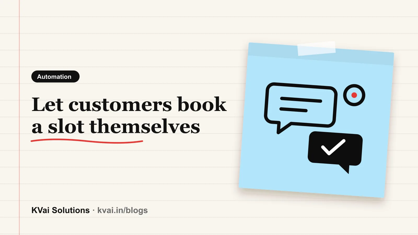 Let customers book a slot themselves: Automation guide by KVai Solutions