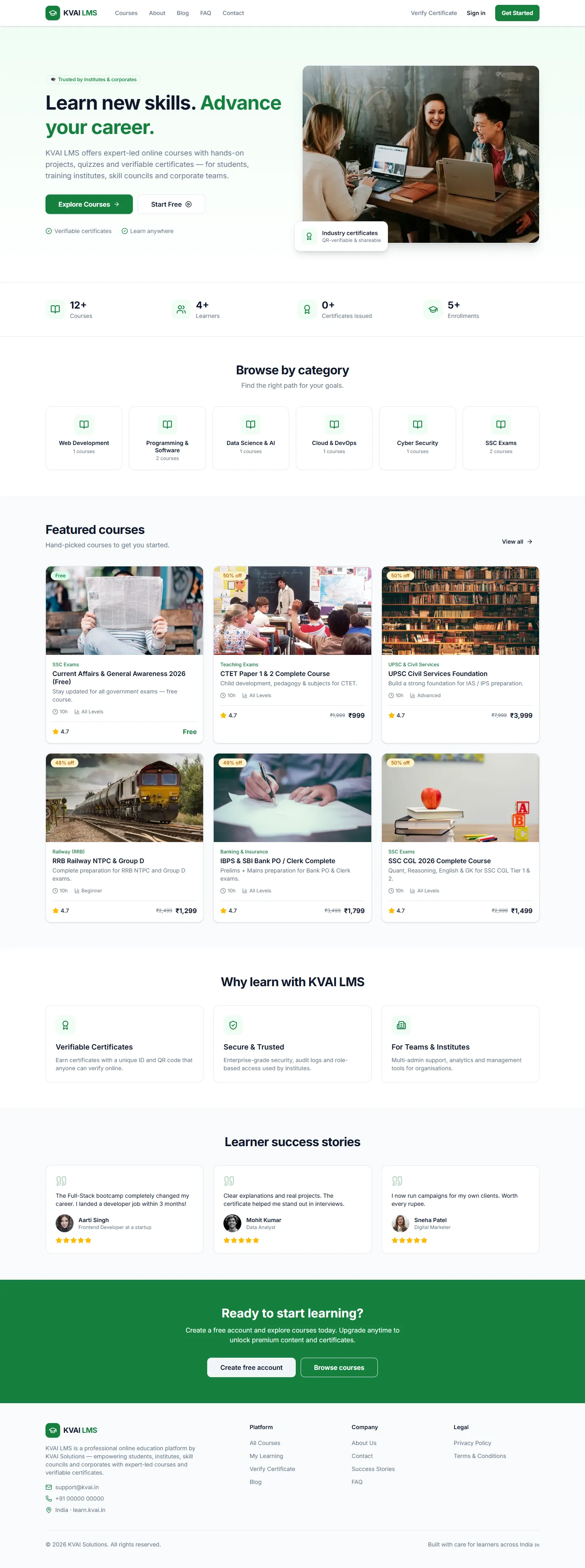 KVai LMS: Learning Platform + App, built by KVai
